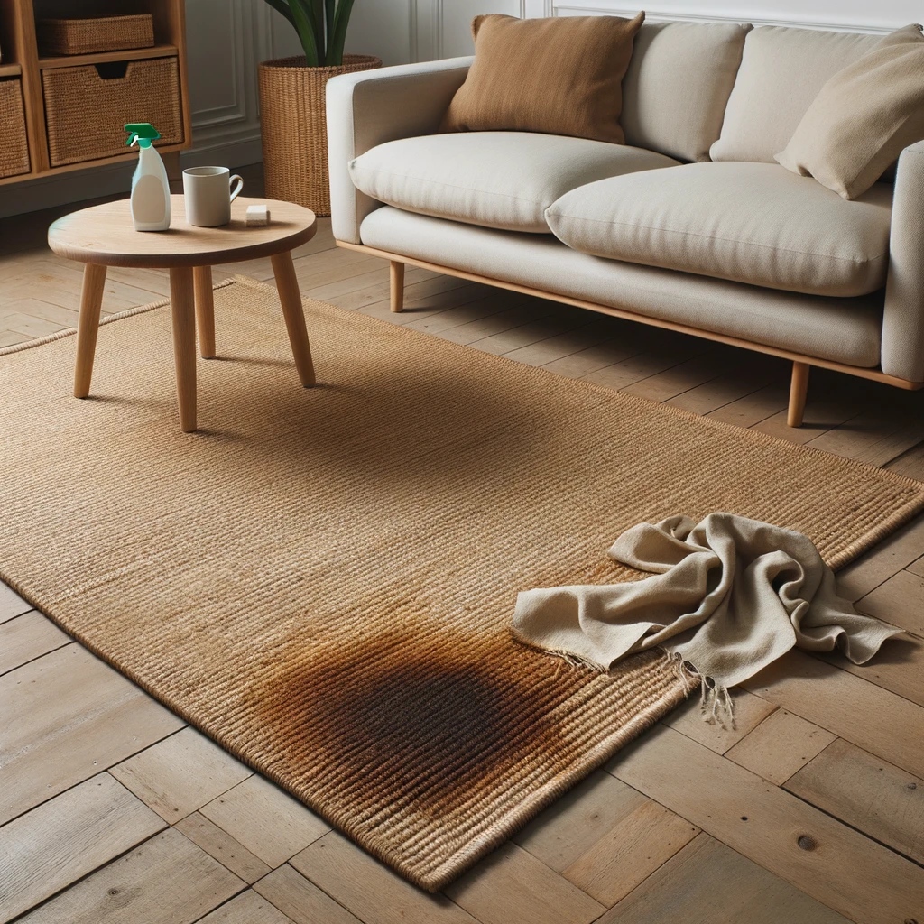 how do you clean a jute rug