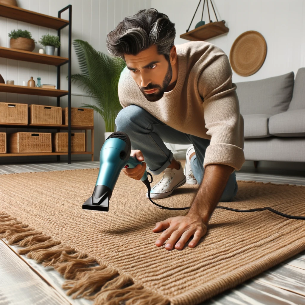 how do you clean a jute rug