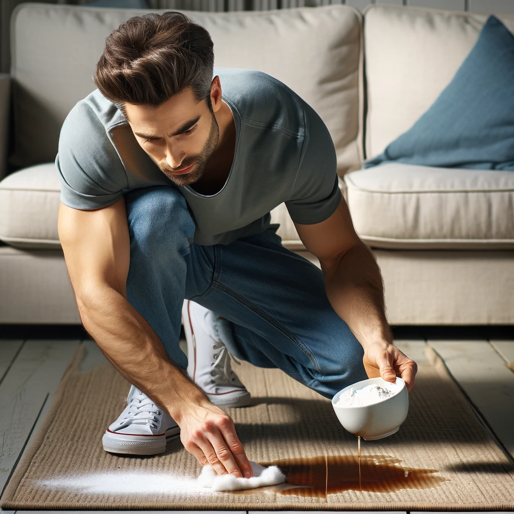 how to get coffee stains out of a rug