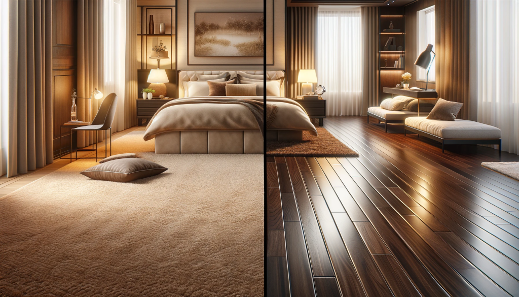 carpet vs hardwood in bedrooms