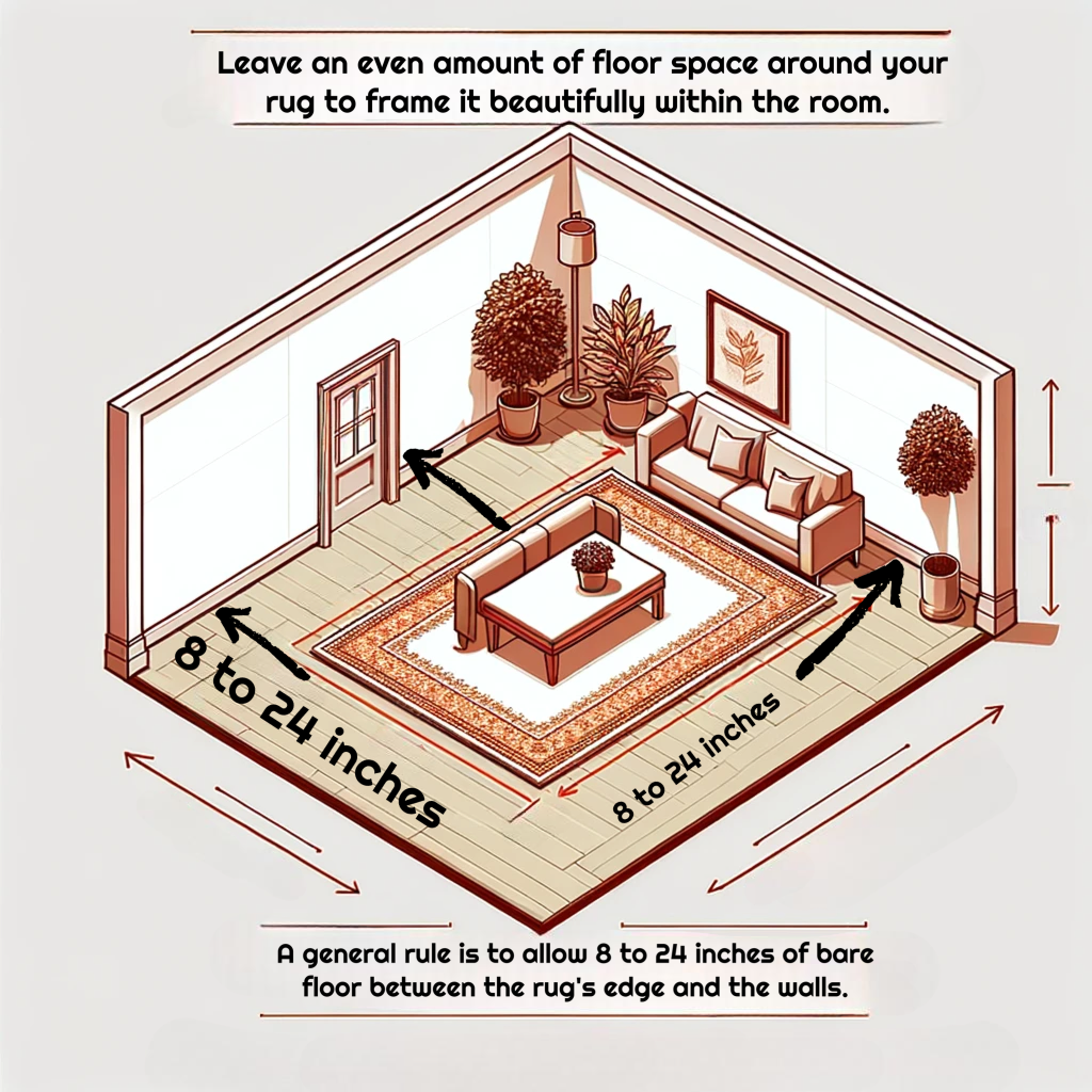 how to place rug in living room