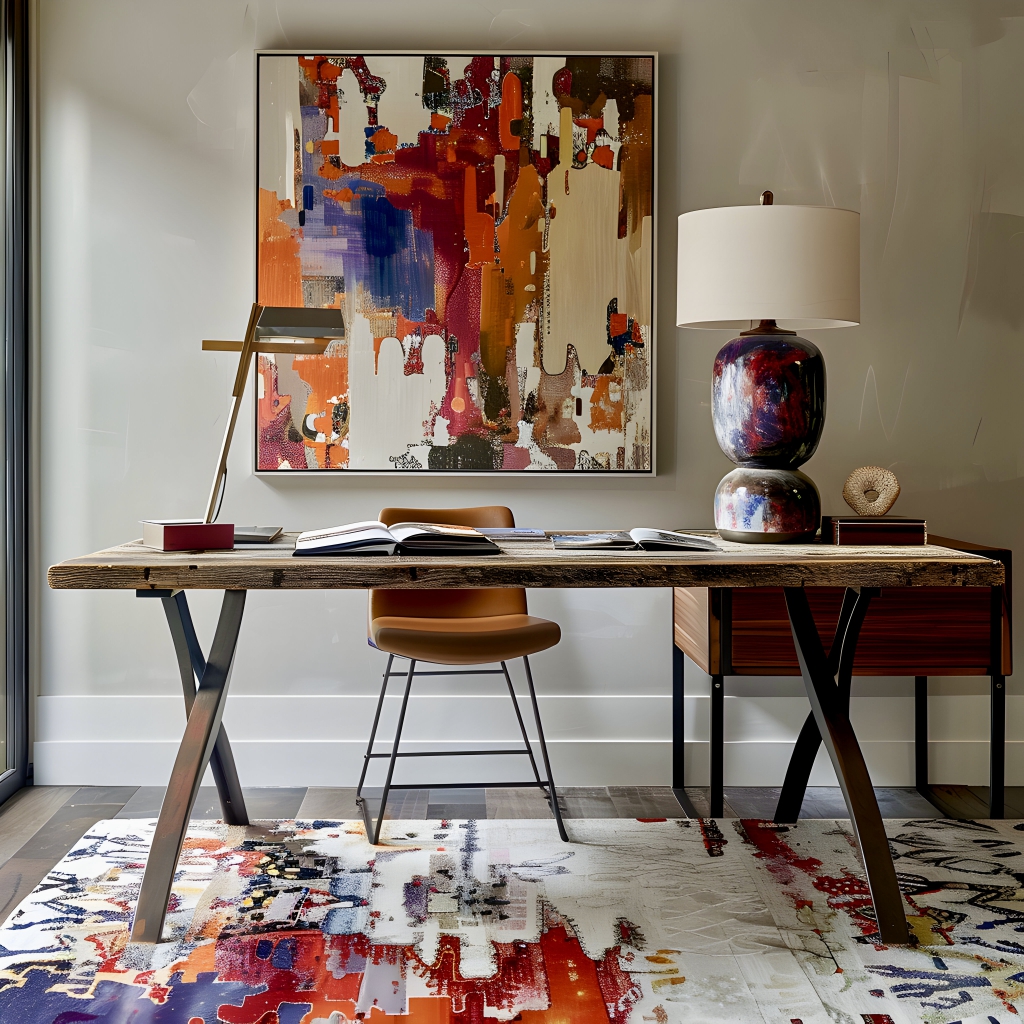 Mid century modern rug ideas 