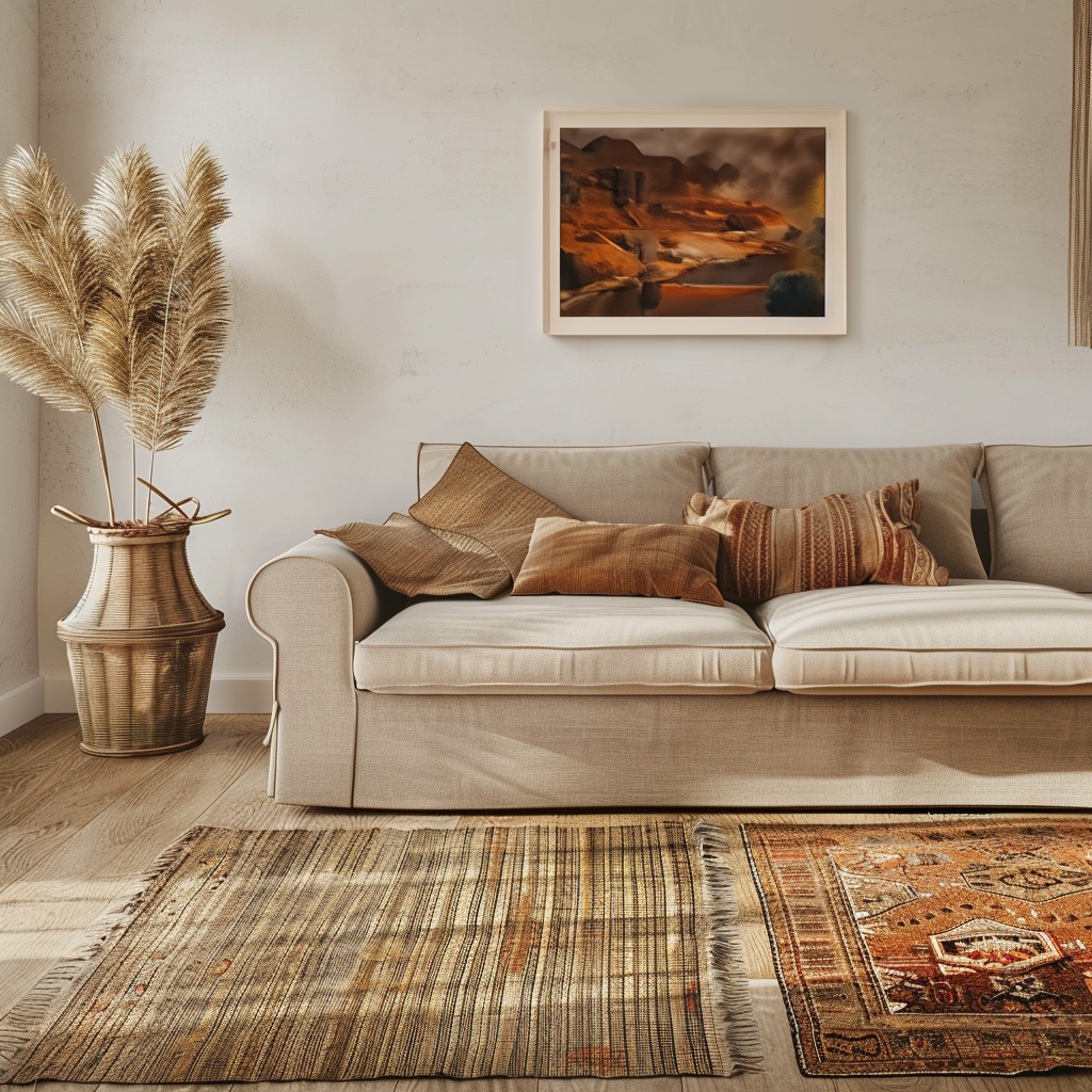 What Color Rug Goes With Beige Couch?