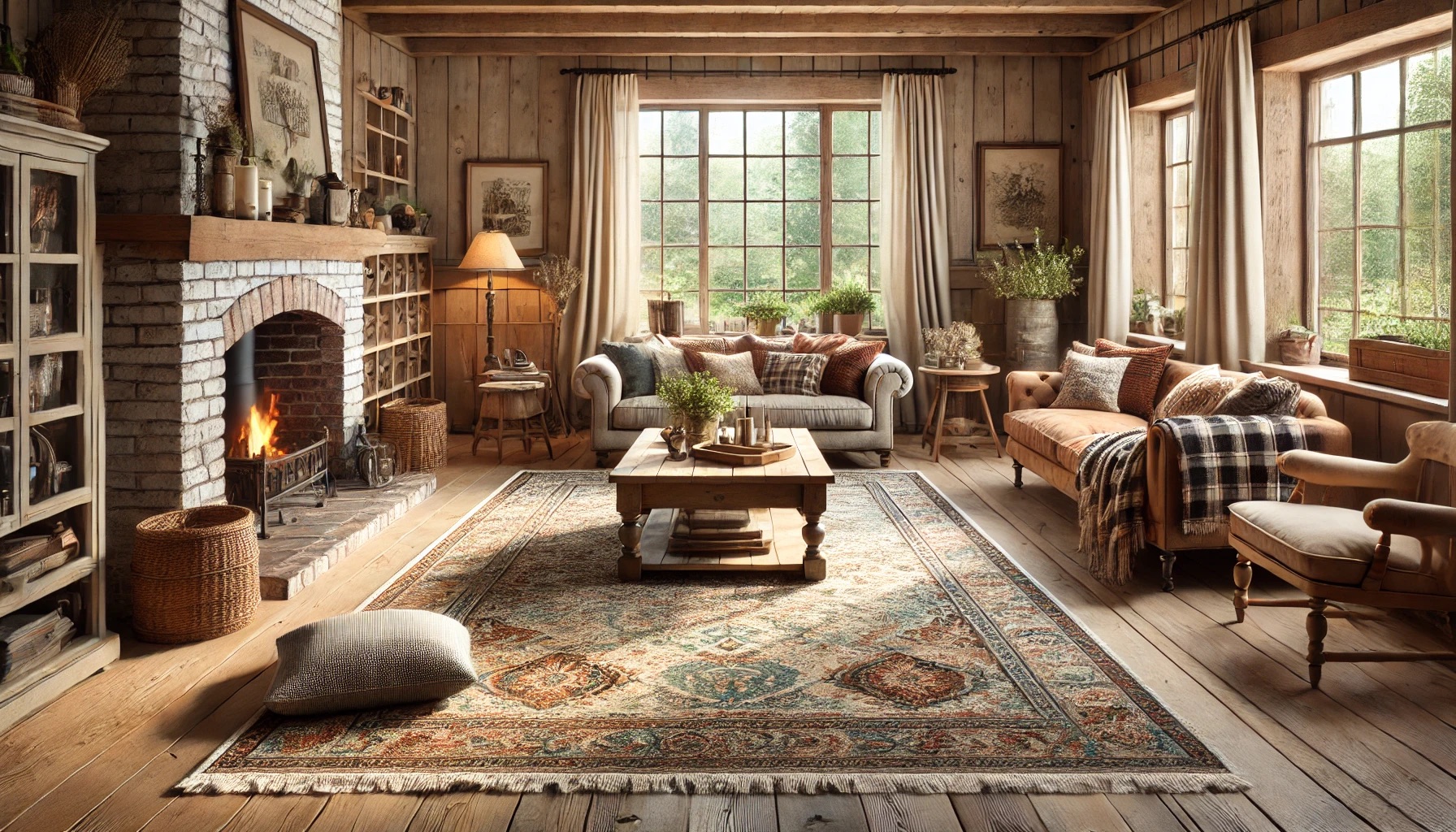 Farmhouse Rug Ideas for Your Home: Trendy Rustic Charm | Qali