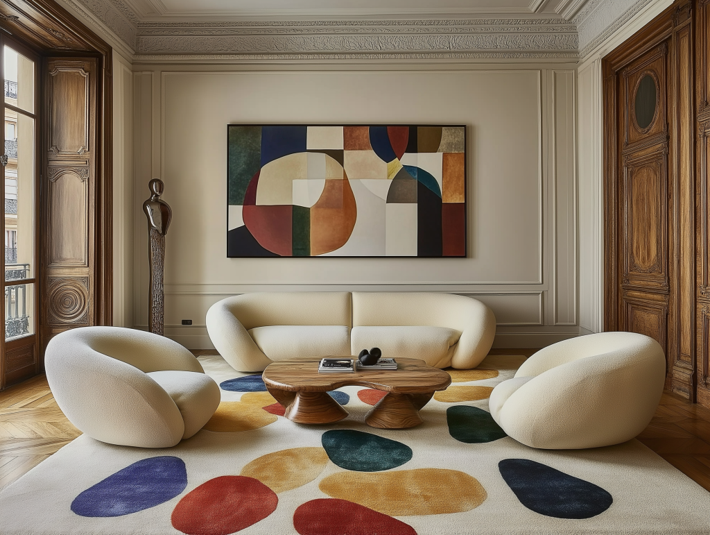 Colorful area Rugs for Living Room