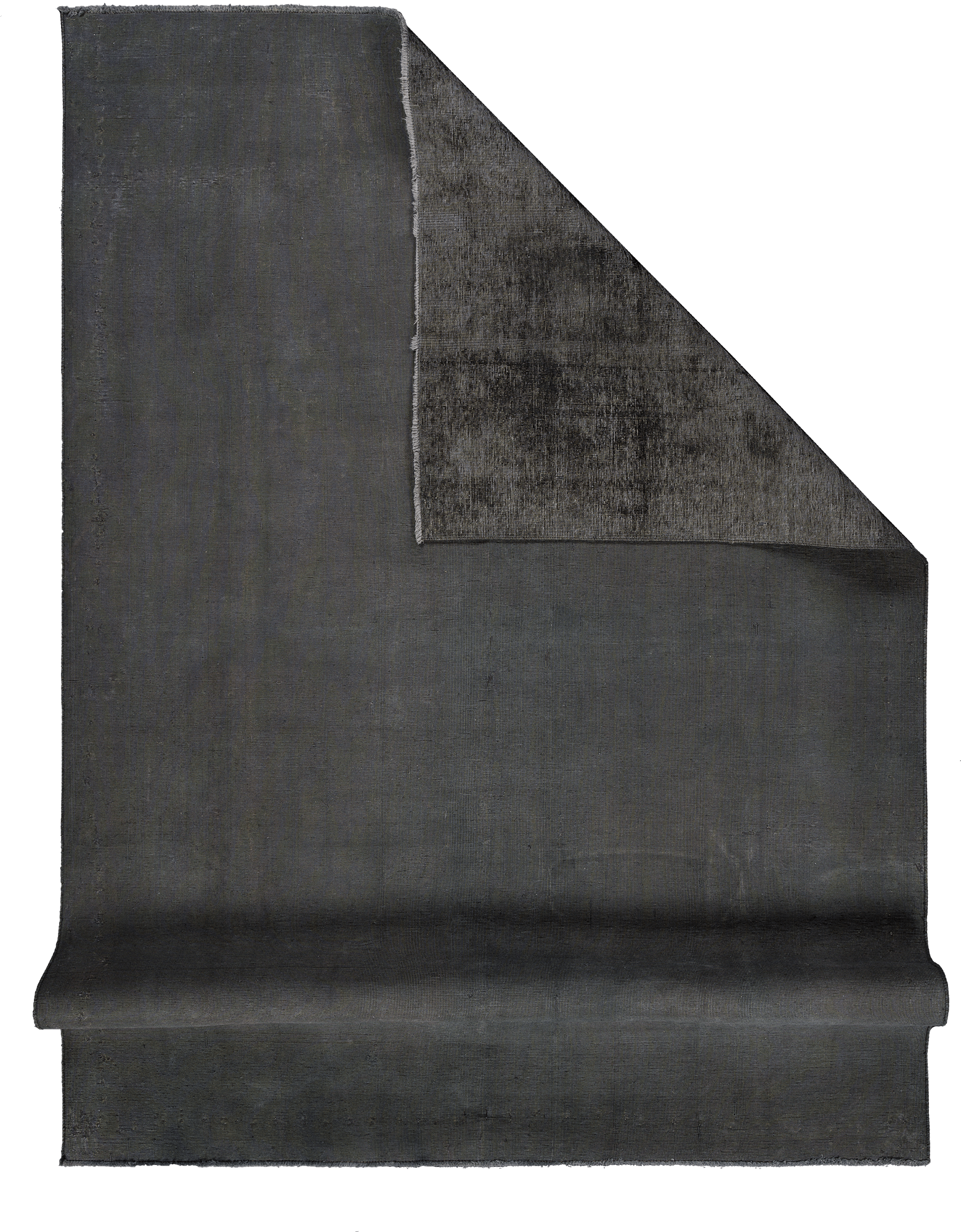 Colorful Vintage Tabriz Rectangle Black Rug 7x10 Wool-Cotton