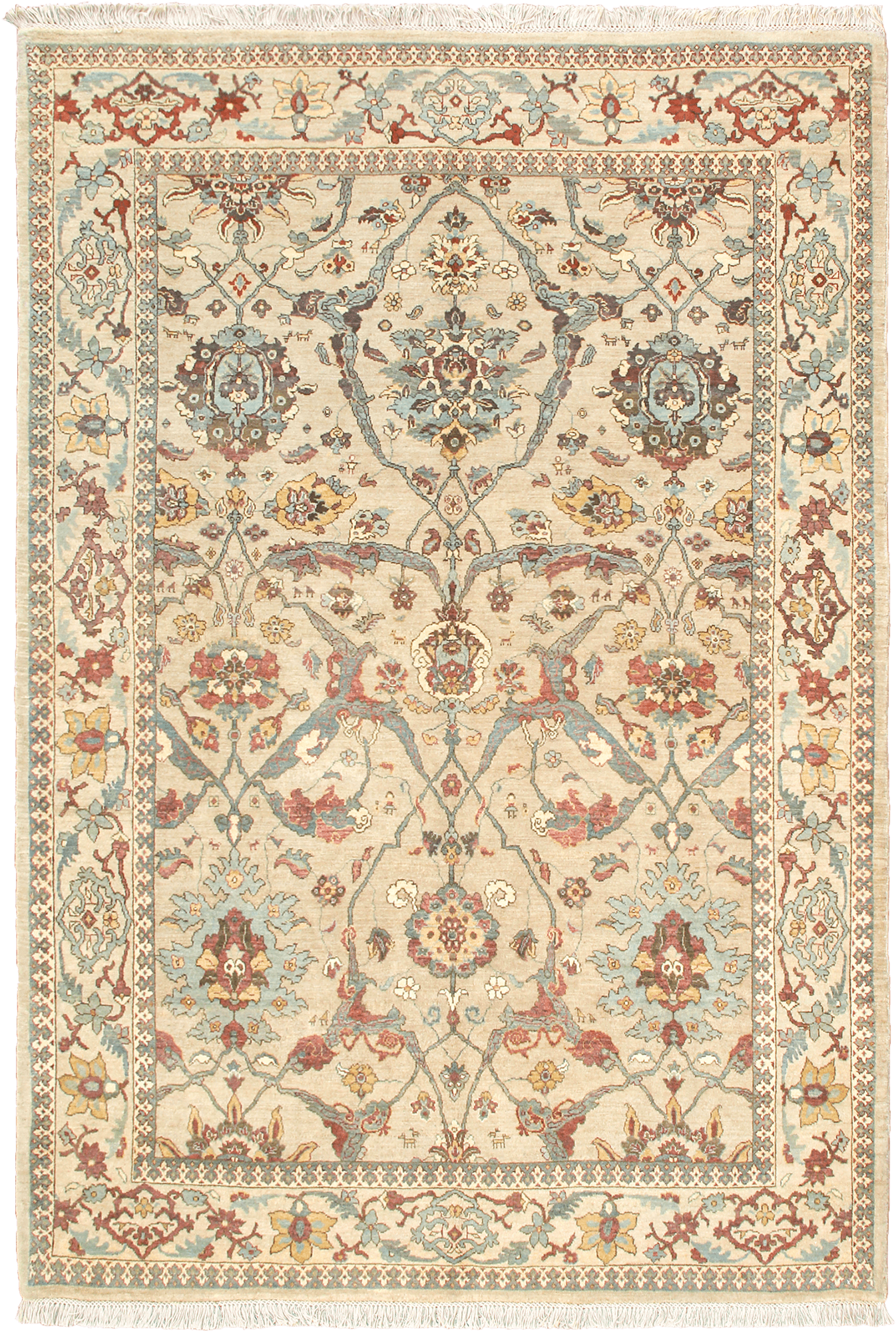 Newly Woven Heritage Bidjar Rectangle Grey Rug 6x8 Wool-Cotton