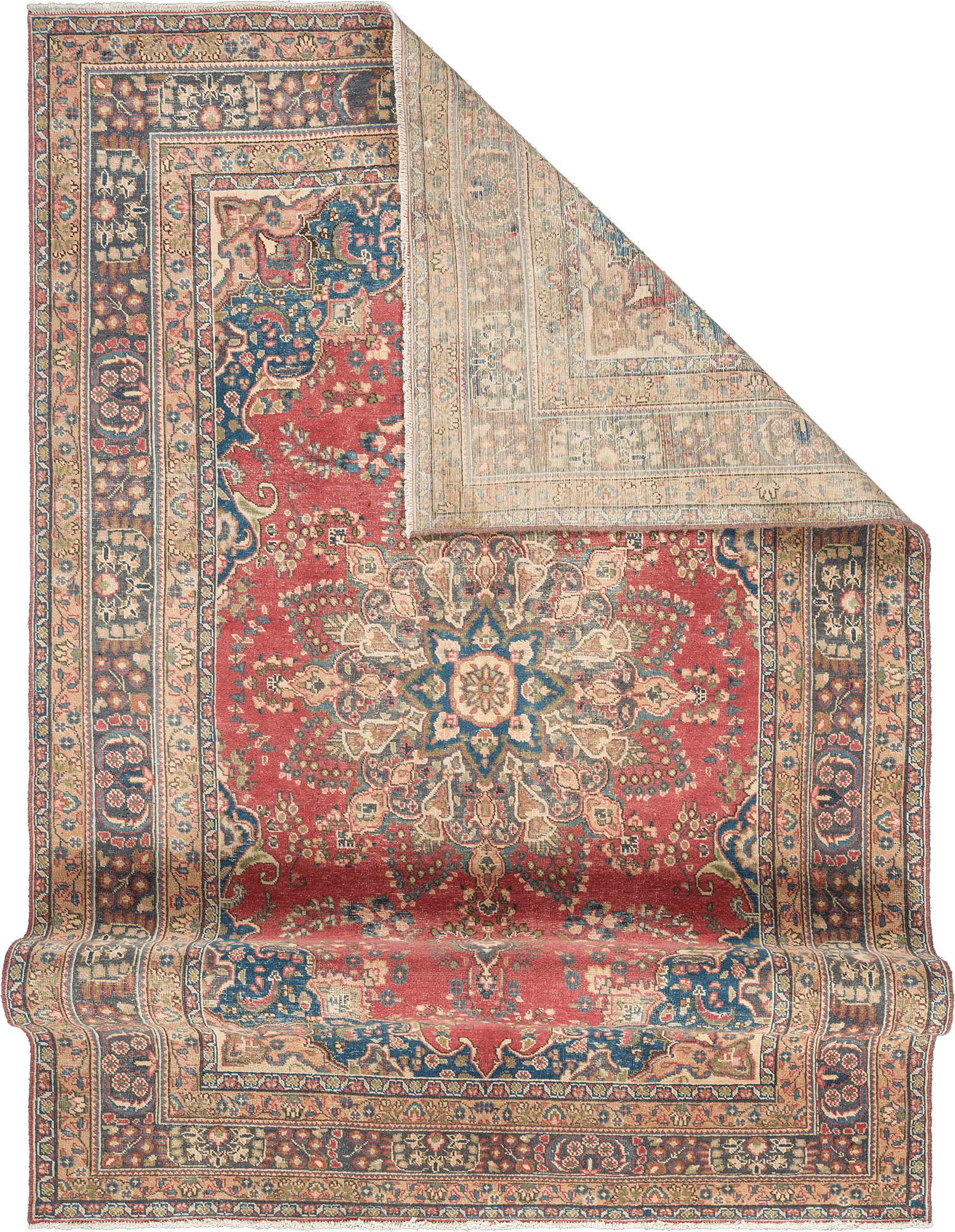 Patina Tabriz Rectangle Red Rug 6x10 Wool-Cotton