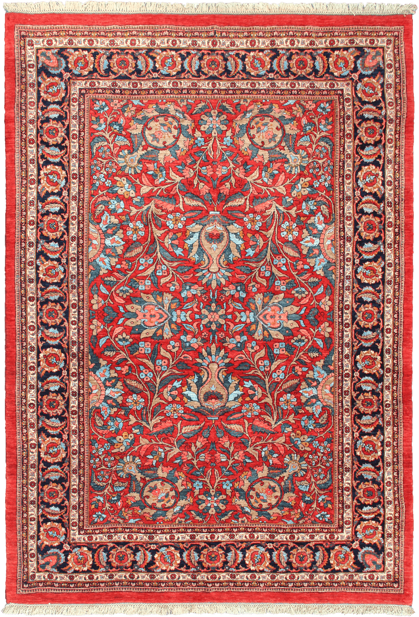 Heritage Bidjar Rectangle Red Rug 7x10 Wool-Cotton