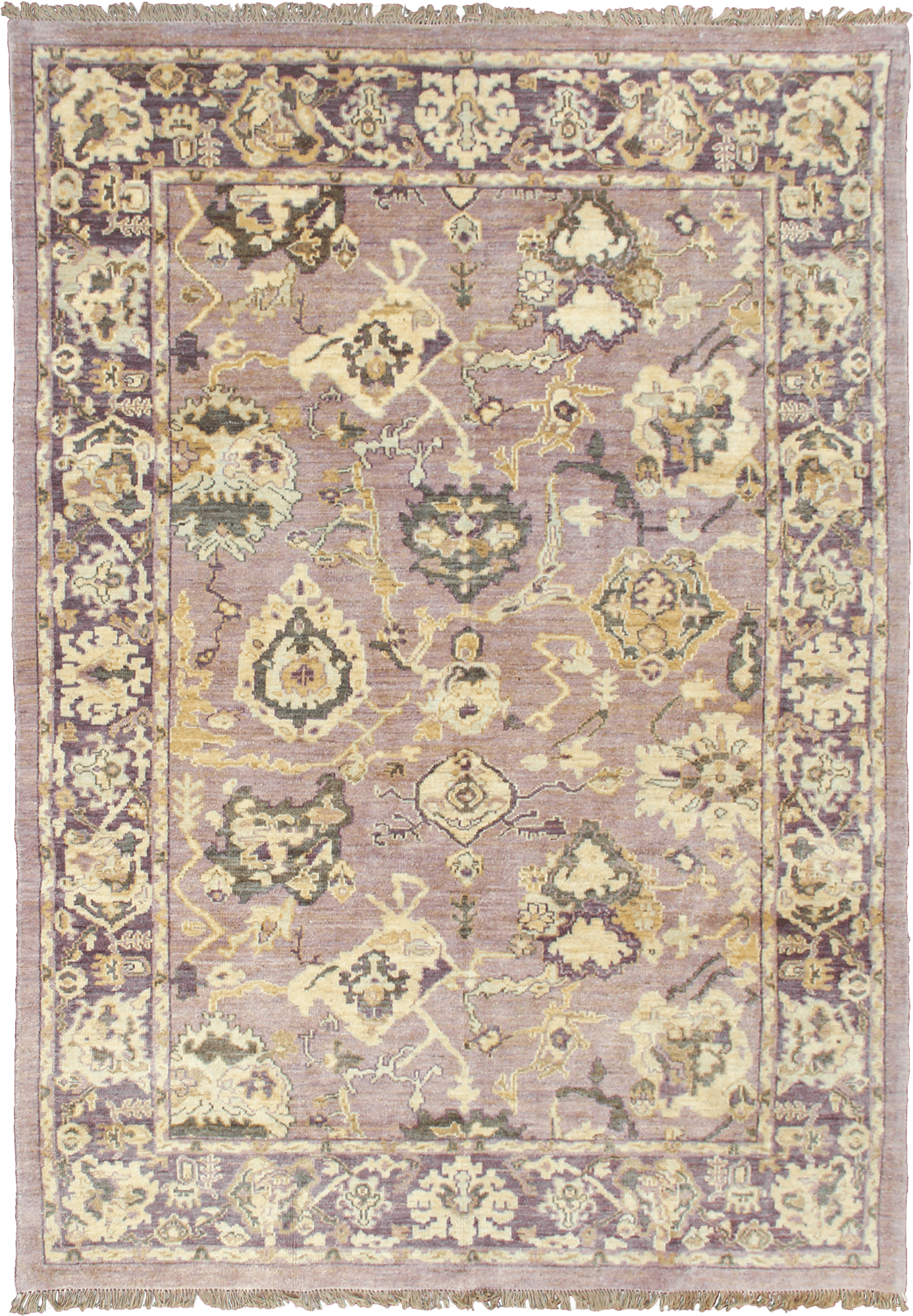 Newly Woven Heritage Sultanabad Rectangle Purple Rug 7x10 Wool-Cotton