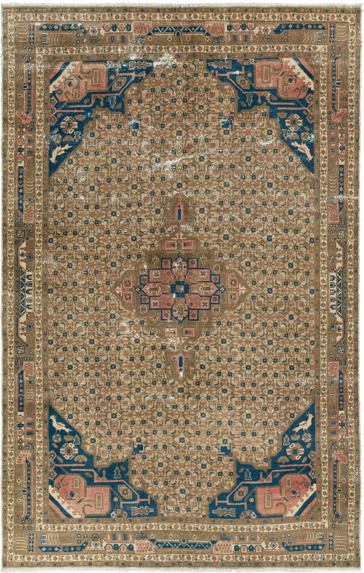 Patina Sonqor Rectangle Brown Rug 7x10 Wool-Cotton