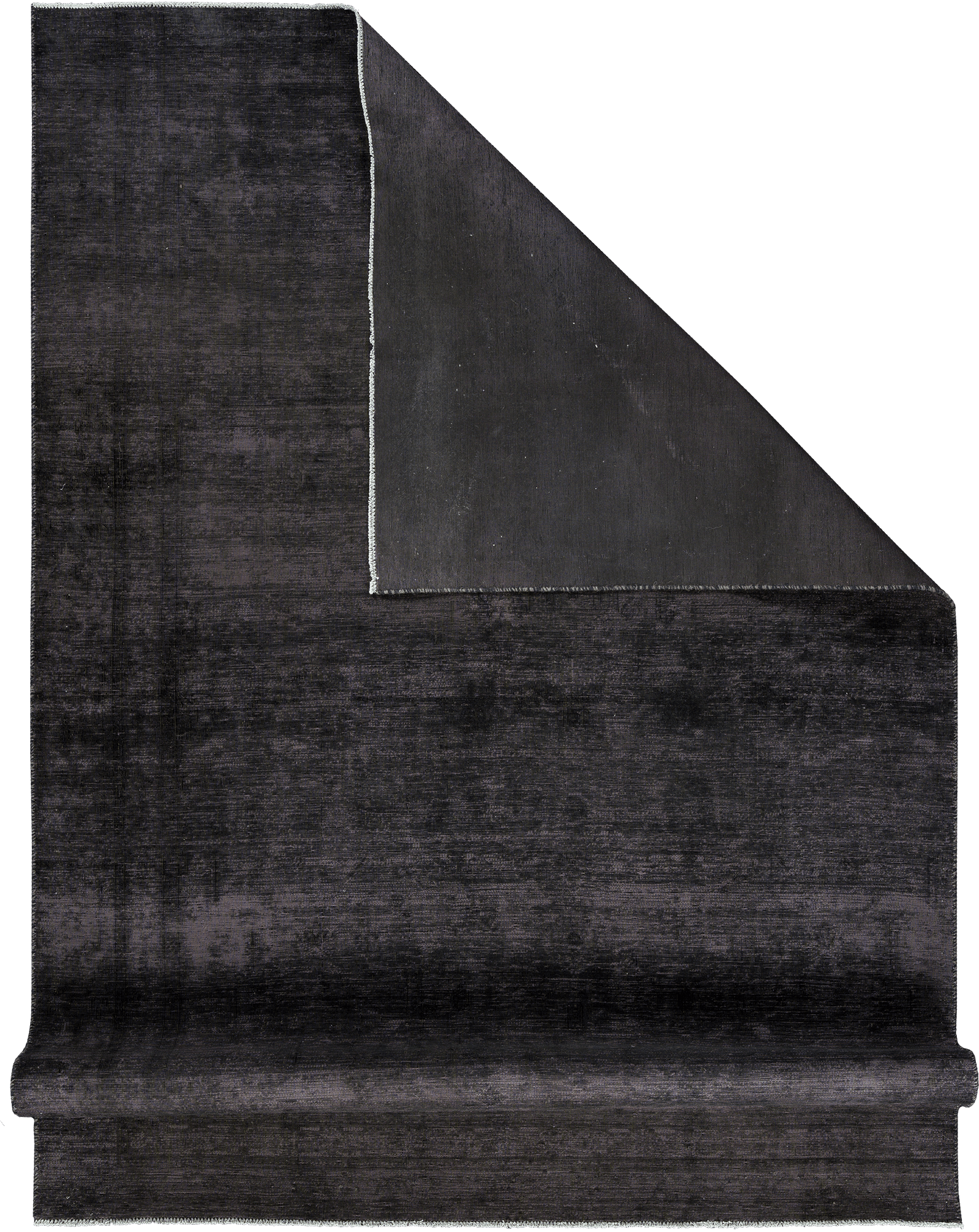 Colorful Vintage Tabriz Rectangle Black Rug 6x9 Wool-Cotton