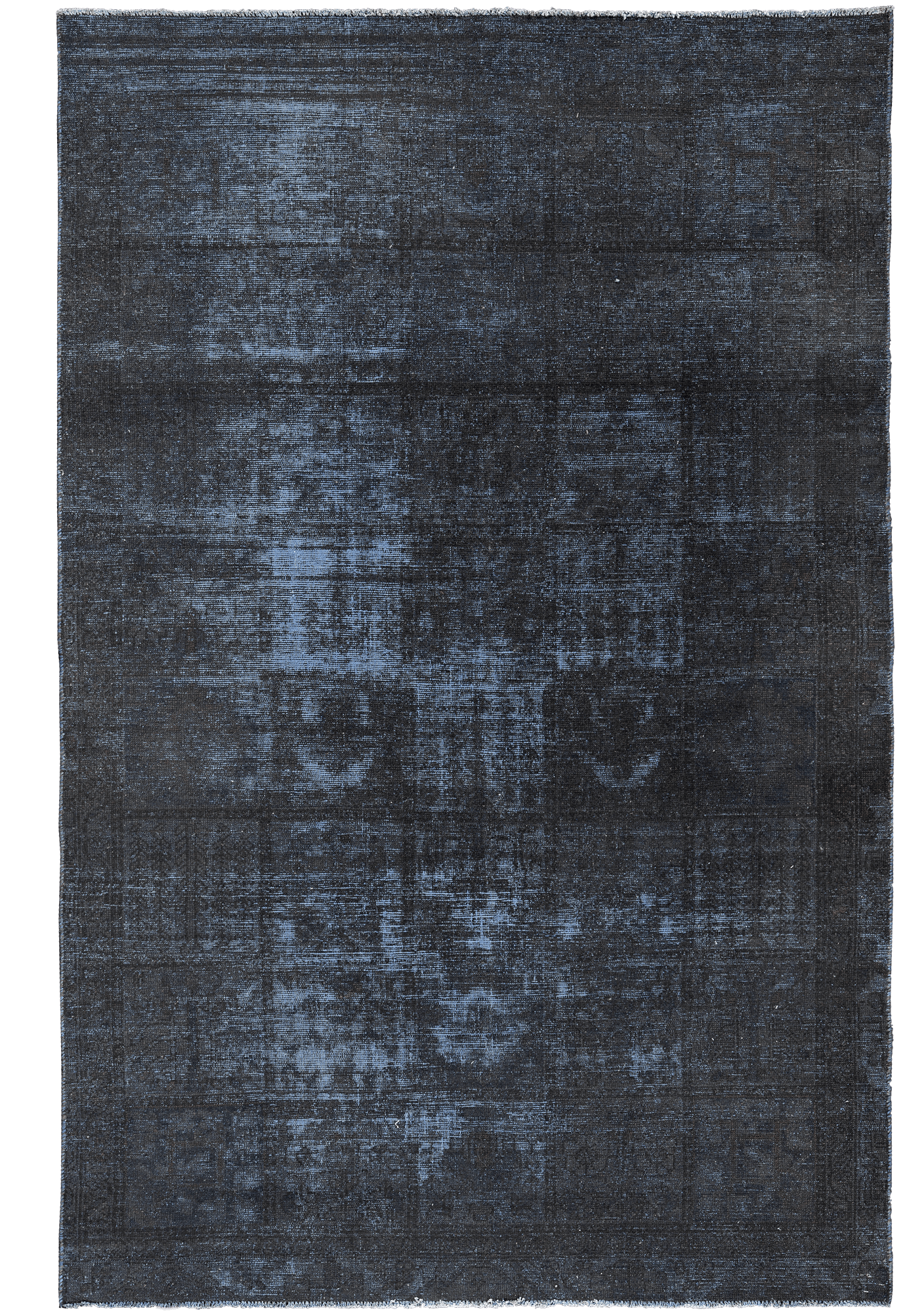 Colorful Vintage Bakhtiari Rectangle Blue Rug 6x9 Wool-Cotton