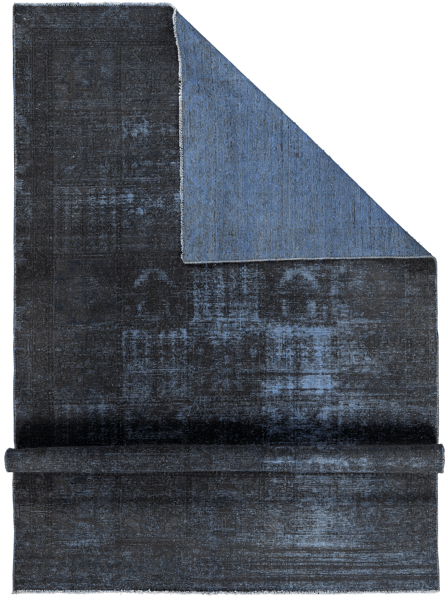 Colorful Vintage Bakhtiari Rectangle Blue Rug 6x9 Wool-Cotton