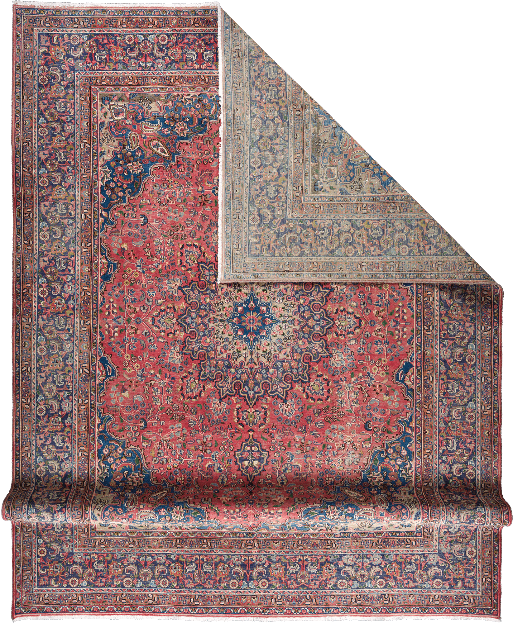 Patina Tabriz Rectangle Red Rug 10x13 Wool-Cotton